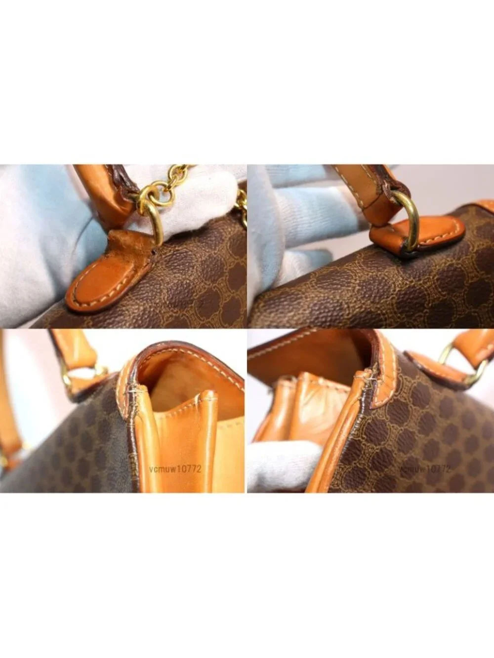 Celine Macadam Leather Handbag - Picture 8 of 10